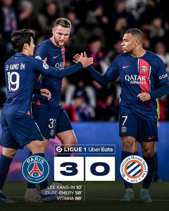 Vòng 11 Ligue I: PSG đánh chiếm ngôi đầu bảng - Ảnh 1.