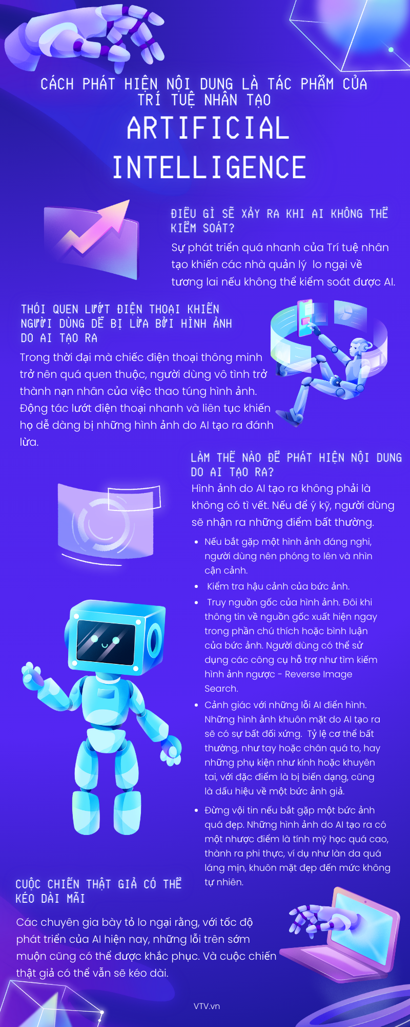 [INFOGRAPHIC] Cách phát hiện nội dung do AI tạo ra | VTV.VN
