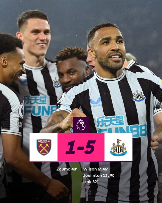 Đá bù vòng 7 Ngoại hạng Anh: Newcastle đại thắng trên sân West Ham - Ảnh 1.