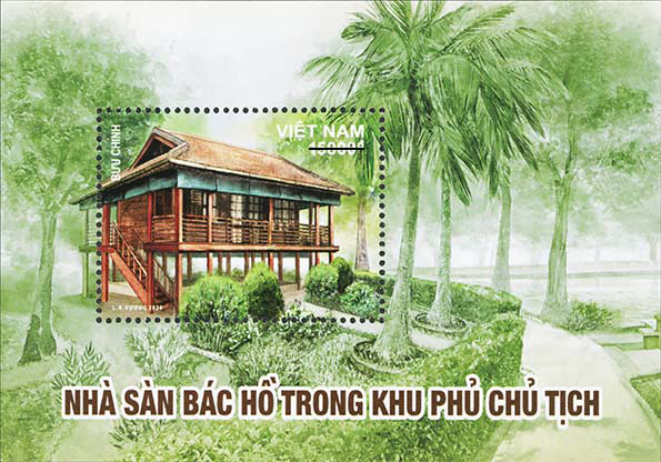 Phát hành bộ tem bưu chính “Nhà sàn Bác Hồ trong Khu Phủ Chủ tịch” - Ảnh 3.