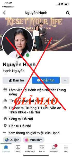 Mạo danh bệnh viện, bác sĩ trên các nền tảng mạng xã hội để lừa người bệnh - Ảnh 2.