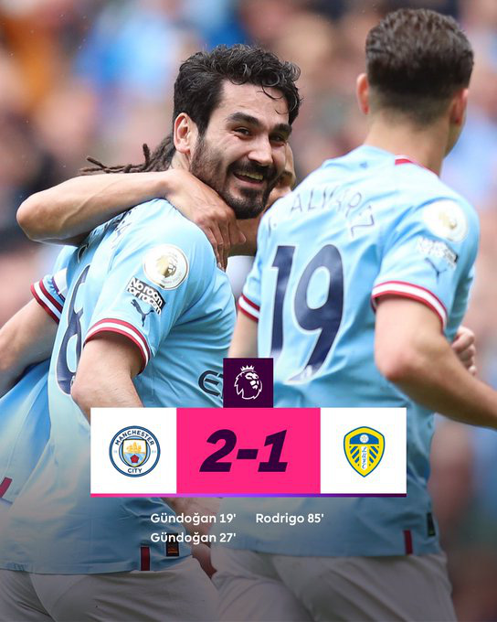 Gundogan lập cú đúp, Man City áp sát ngôi vô địch - Ảnh 1.