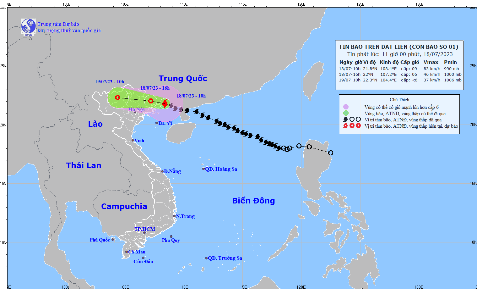 Bão số 1 cách Móng Cái (Quảng Ninh) 60km - Ảnh 1.