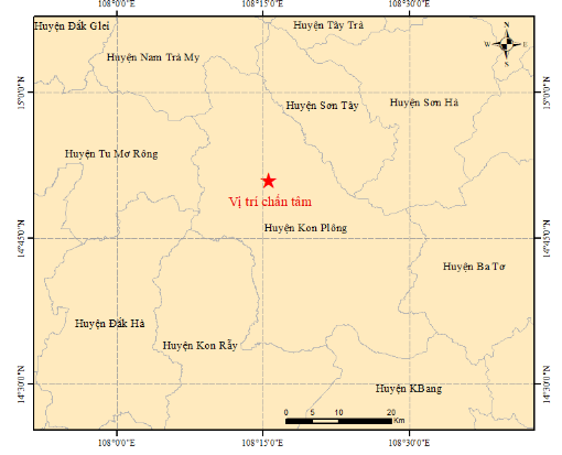 Kon Tum lại xảy ra động đất - Ảnh 1.