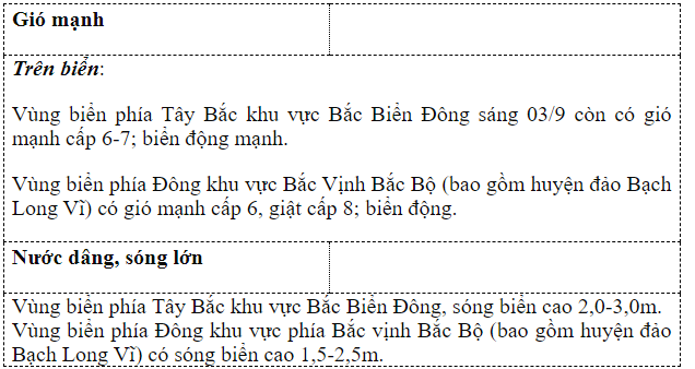 Bão số 3 đã suy yếu thành áp thấp nhiệt đới - Ảnh 3.