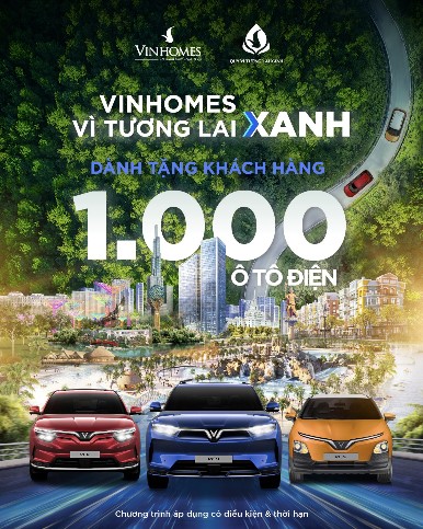 Vinhomes tặng 1.000 ô tô điện Vinfast cho khách hàng - Ảnh 1.
