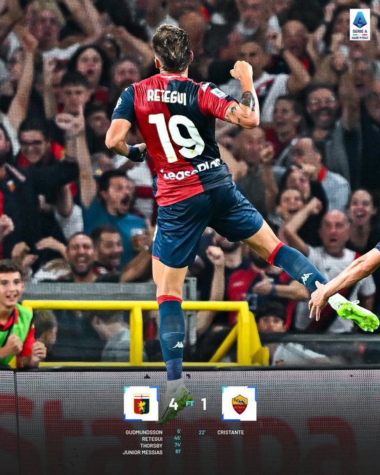 AS Roma nhận thất bại muối mặt trước Genoa - Ảnh 1.