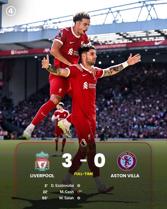 Vòng 4 Ngoại hạng Anh: Liverpool thắng ấn tượng trước Aston Villa - Ảnh 1.