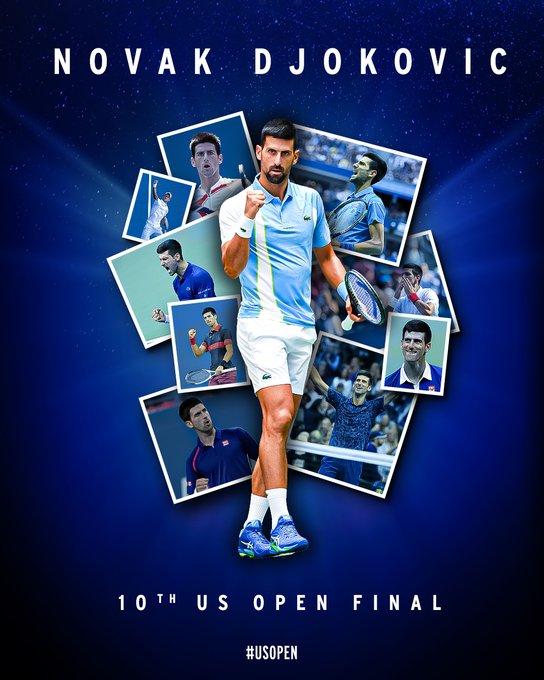Novak Djokovic có lần thứ 10 vào chung kết Mỹ mở rộng - Ảnh 1. Novak Djokovic có lần thứ 10 vào chung kết Mỹ mở rộng - Ảnh 1.