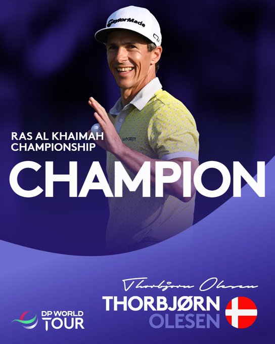 Thorbjorn Olesen vô địch giải golf Ras Al Khaimah Championship 2024 - Ảnh 1.