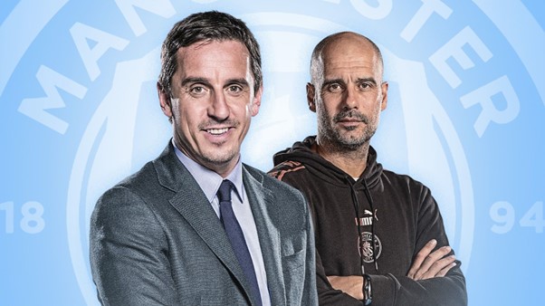 Pep Guardiola đáp trả bình luận của Gary Neville về những chiến thắng ‘nhàm chán’ - Ảnh 1.