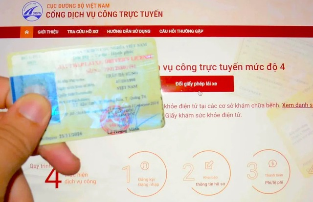 Đã có 140.000 hồ sơ cấp đổi giấy phép lái xe trực tuyến - Ảnh 1.