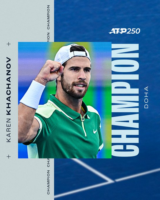 Karen Khachanov vô địch giải quần vợt Qatar mở rộng - Ảnh 1.