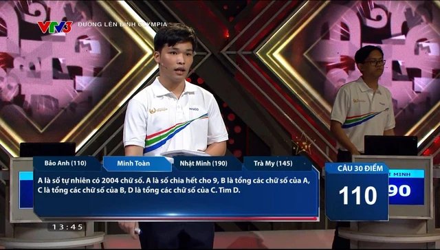 
Minh Toàn answered the final 30-point question correctlytake second place in the mountaineering team
