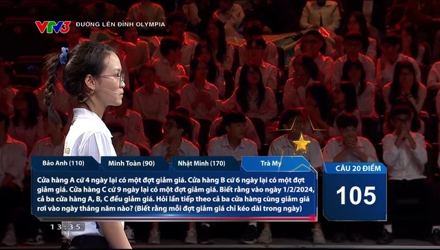 
Tra My gained an additional 40 points after choosing the Star of Hope in the final question
