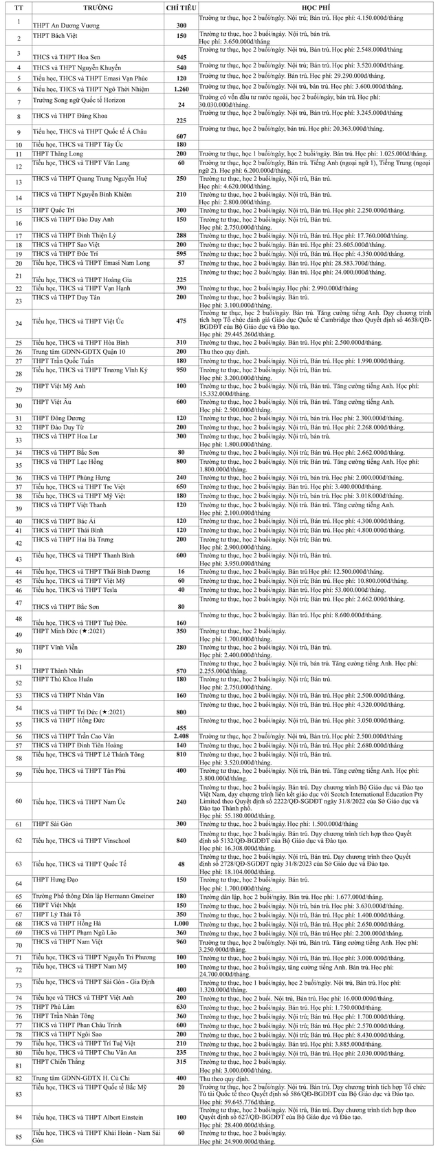 Học phí trường THPT tư ở TP Hồ Chí Minh cao nhất 540 triệu đồng  - Ảnh 1.