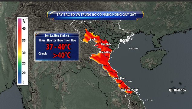 Miền Bắc, miền Trung nắng nóng vượt 40 độ C, có nơi vượt kỷ lục - Ảnh 3.