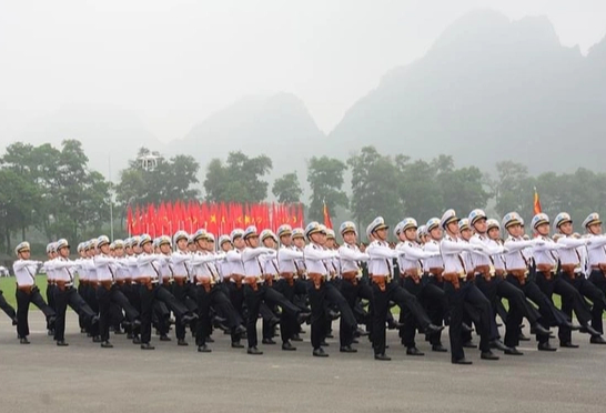 Ảnh: Hợp luyện diễu binh, diễu hành kỷ niệm 70 năm Chiến thắng Điện Biên Phủ - Ảnh 4.