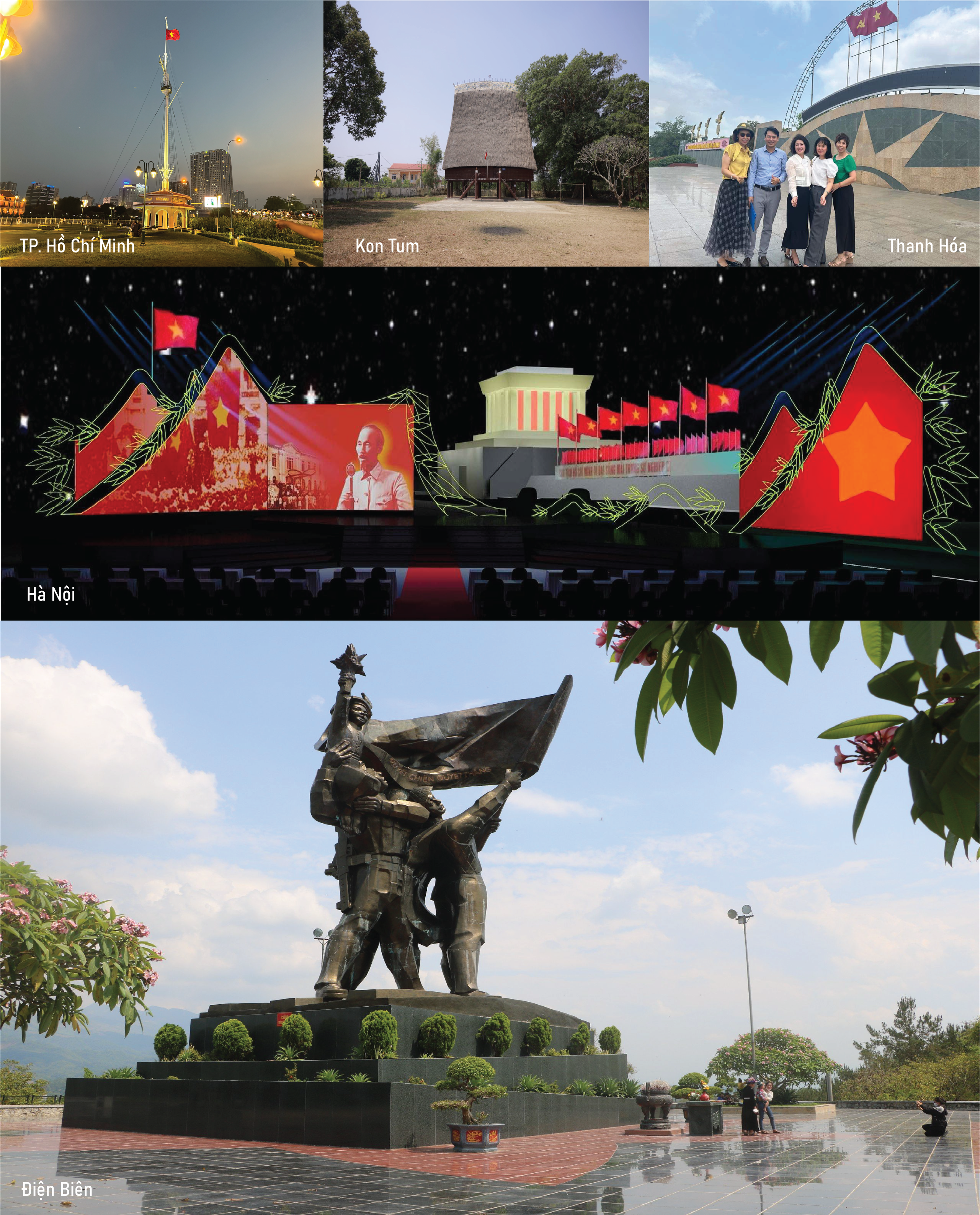 Cầu truyền hình Dưới lá cờ Quyết Thắng: 5 điểm cầu hòa chung bản hùng ca Điện Biên Phủ - Ảnh 1.
