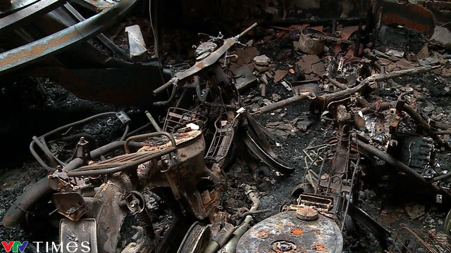 Cháy nhà trọ ở Trung Kính: Cửa hàng sửa xe điện từng vào diện nguy cơ cháy nổ cao  - Ảnh 4.