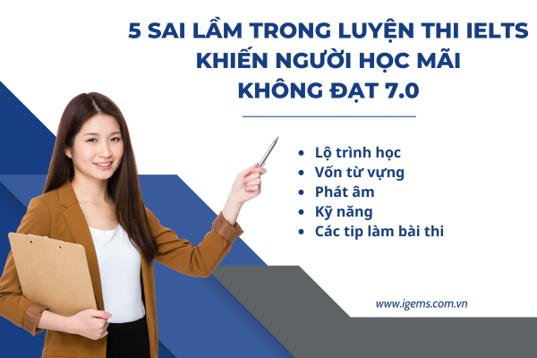 5 Sai lầm trong luyện thi IELTS khiến người học mãi không đạt 7.0 - Ảnh 1.