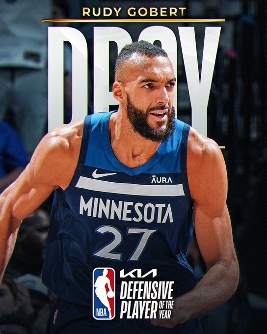 Rudy Gobert giành giải thưởng cầu thủ phòng ngự của năm tại NBA - Ảnh 1.