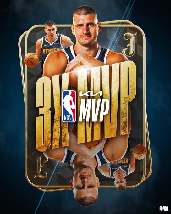 Nikola Jokic giành danh hiệu MVP NBA lần thứ 3 - Ảnh 1.