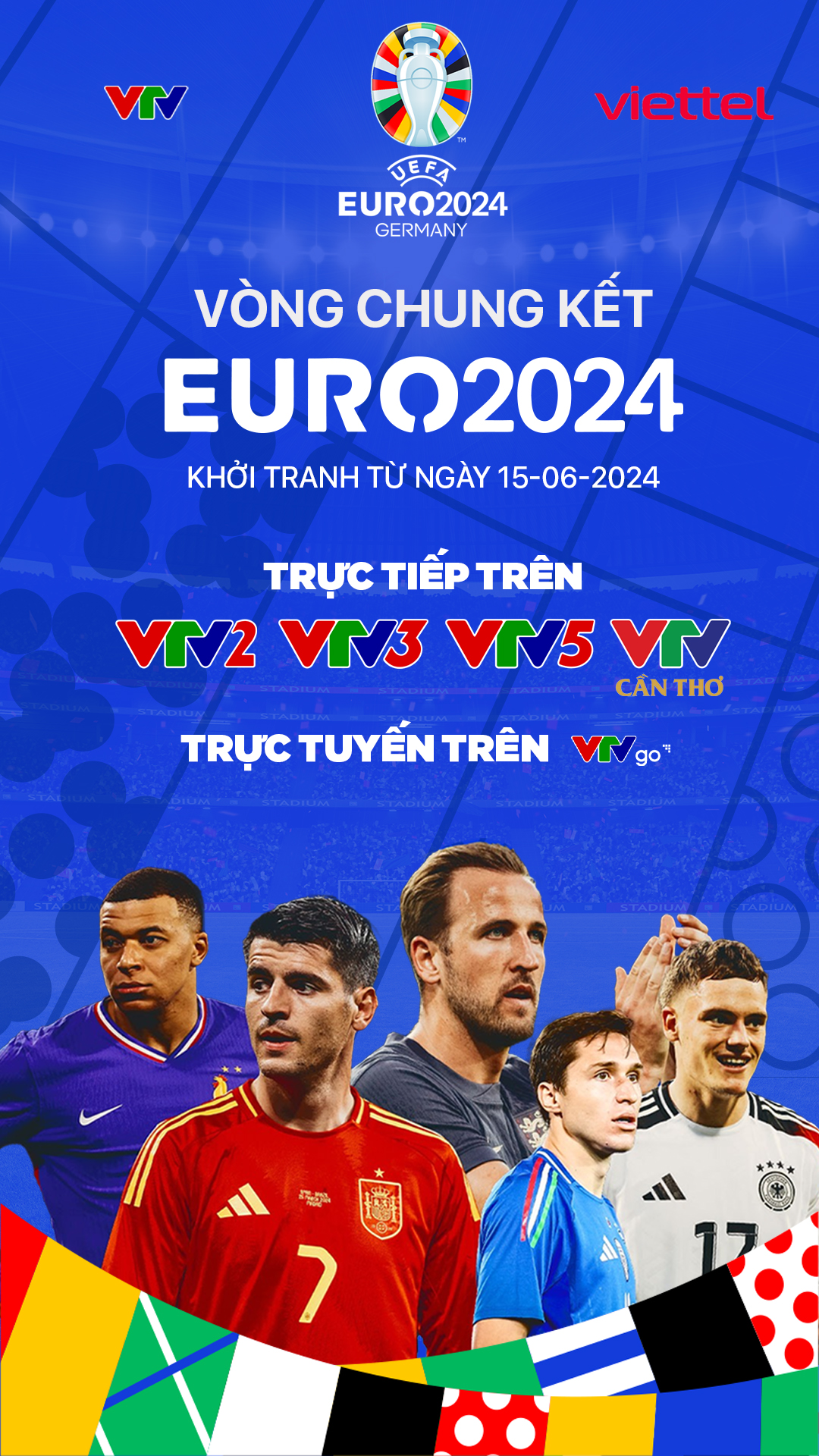 VTV phát sóng VCK EURO 2024 VTV.VN