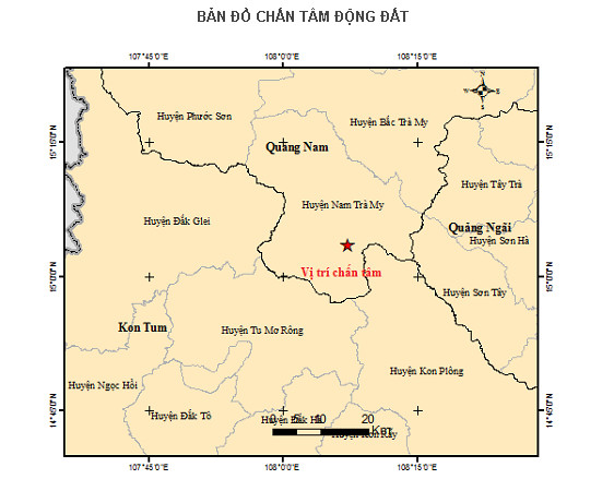 Liên tiếp 3 trận động đất tại Kon Tum và Quảng Nam - Ảnh 2.