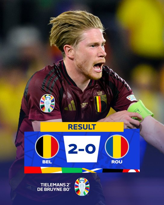 EURO 2024 | Bỉ 2-0 Rumani: De Bruyne tỏa sáng, Lukaku vẫn kém duyên - Ảnh 1.