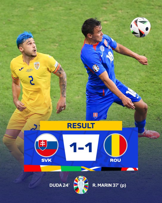 EURO 2024 | Slovakia 1-1 Rumani: Kết quả vừa đủ cho cả 2 đội! - Ảnh 1.
