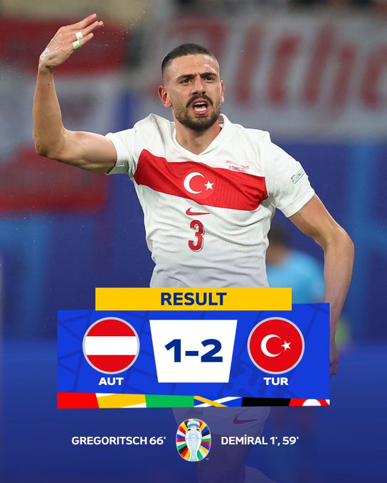 VÒNG 1/8 EURO 2024 | Áo 1-2 Thổ Nhĩ Kỳ: Trận đấu của những quả phạt góc! - Ảnh 1.