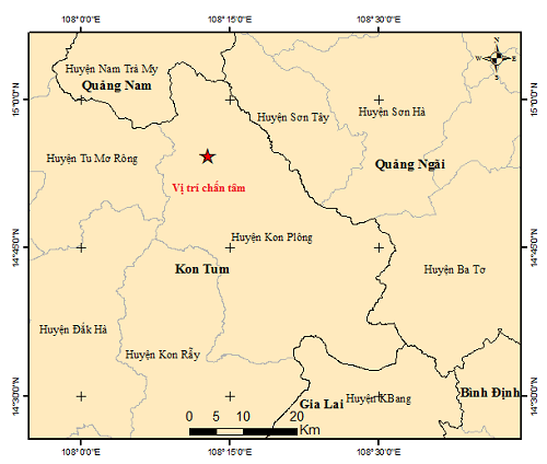 Kon Tum: ngày 29/7 có động đất nhiều kỷ lục - Ảnh 1.