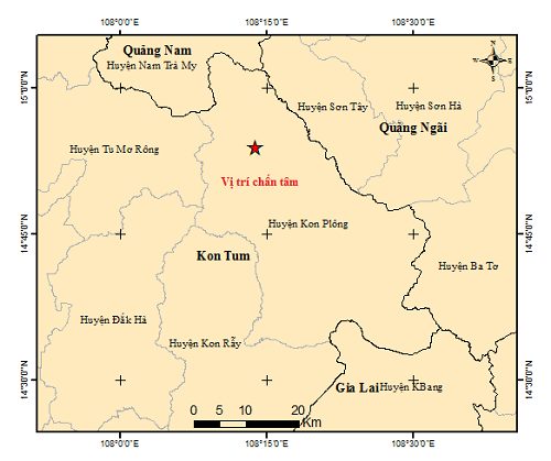 Kon Tum lại rung lắc vì động đất mạnh 4.0 - Ảnh 1.