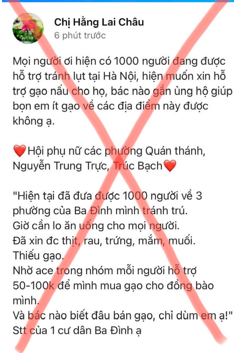 Cảnh báo tình trạng lợi dụng bão số 3 kêu gọi từ thiện để trục lợi cá nhân  - Ảnh 1.