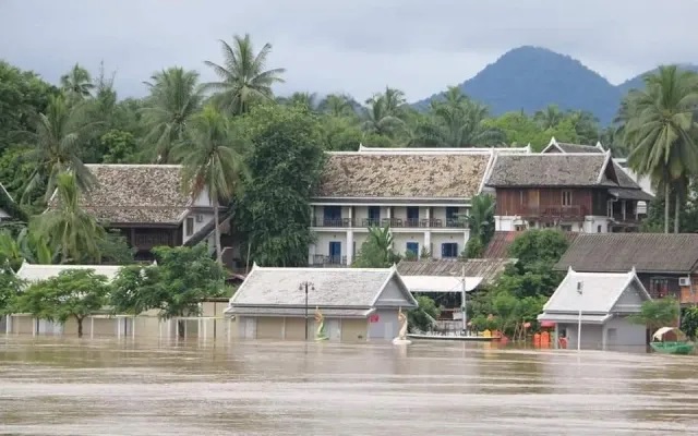 Lào cảnh báo khẩn cấp nguy cơ lũ lụt tại thủ đô Vientiane và thành phố Luang Prabang - Ảnh 2.