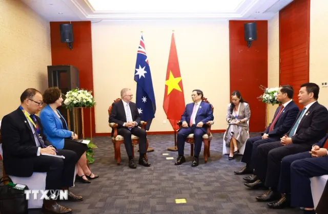 Thủ tướng Phạm Minh Chính gặp Thủ tướng Australia Anthony Albanese - Ảnh 2.