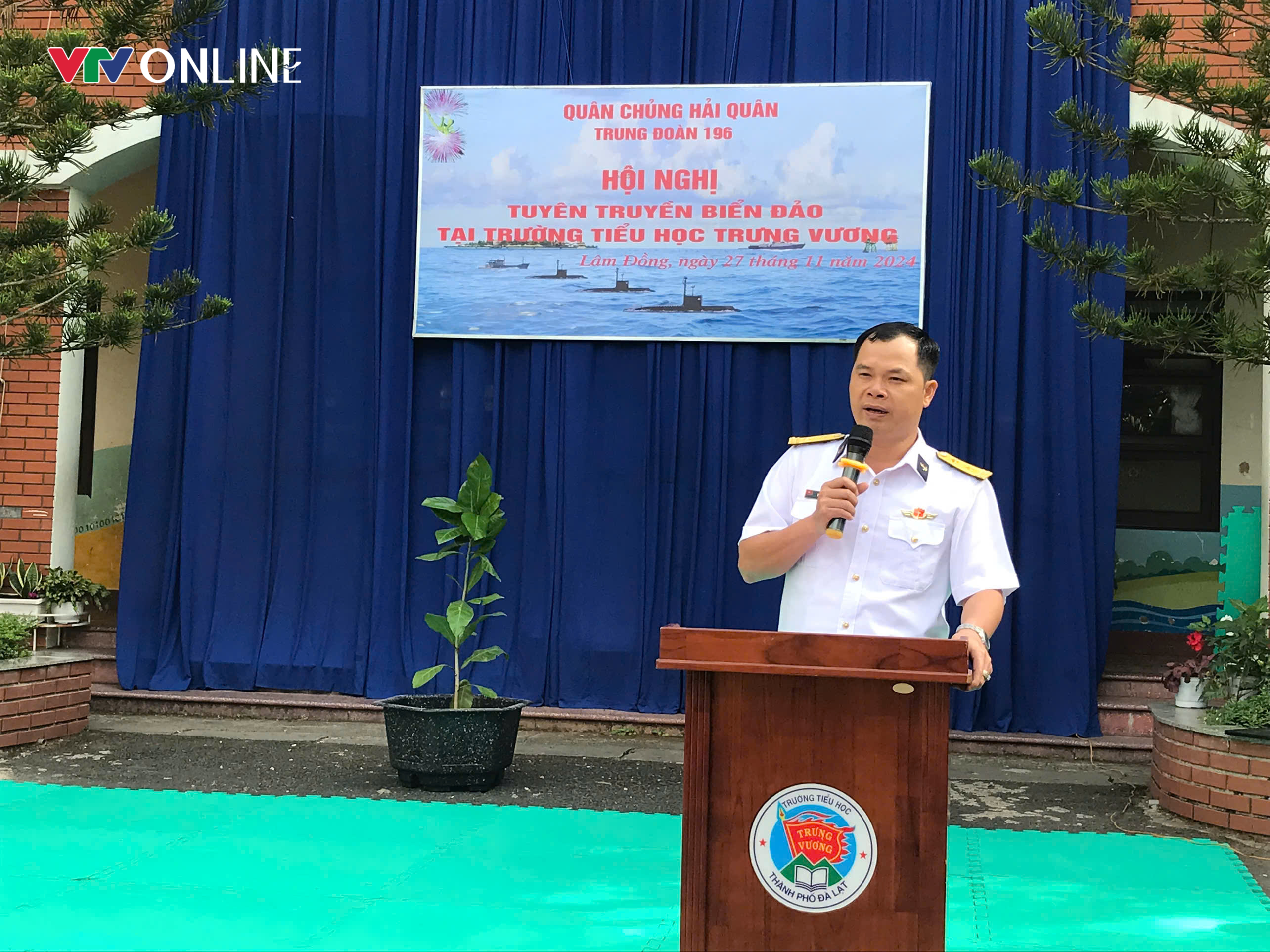 Lâm Đồng: Gần 1000 em học sinh tiểu học được tuyên truyền về biển đảo   - Ảnh 1.