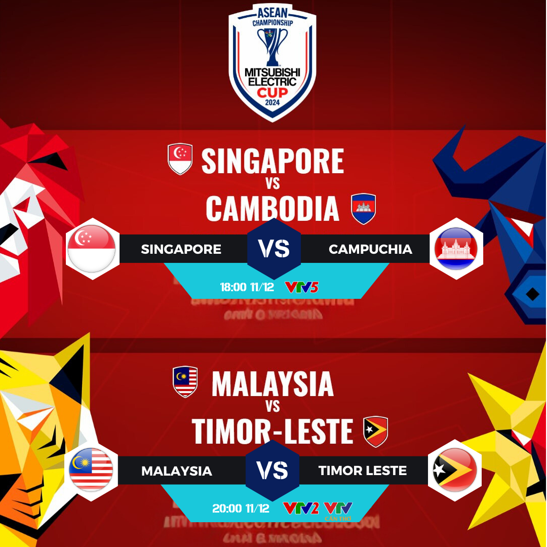 Lịch thi đấu và trực tiếp ASEAN Cup 2024 hôm nay (11/12) trên VTV: Chờ đợi bất ngờ từ Campuchia   - Ảnh 1.