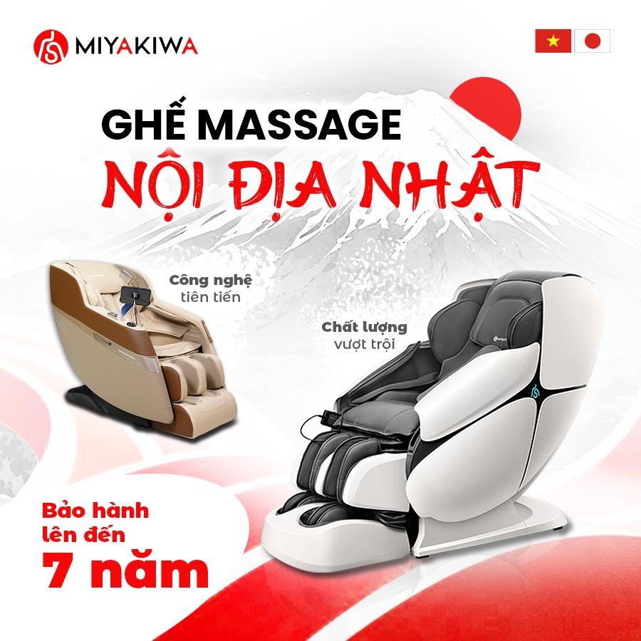 Ghế massage Miyakiwa sản xuất tại Nhật Bản - Ảnh 3.