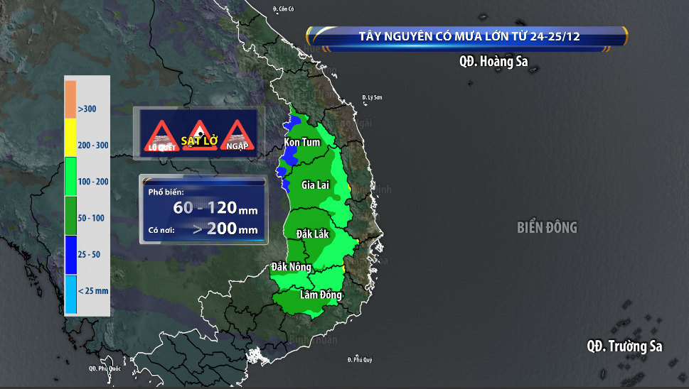 Xuất hiện vùng áp thấp ở Nam Biển Đông, Trung Bộ cảnh báo mưa lớn diện rộng - Ảnh 2.