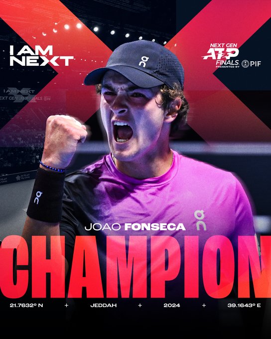 Joao Fonseca vô địch Next Gen ATP Finals - Ảnh 1.