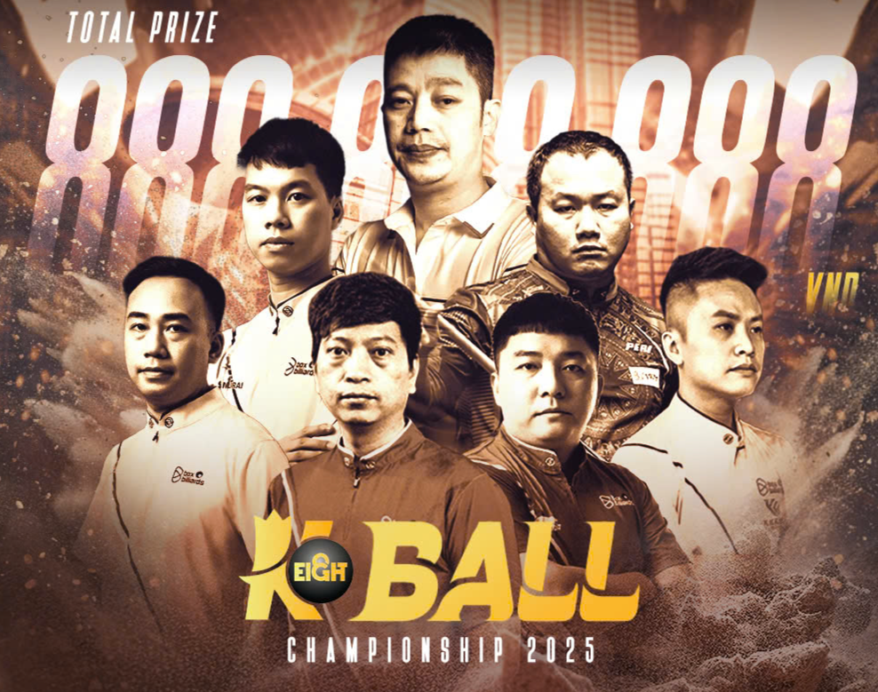 Billiards Việt Nam hồi sinh pool 8 bi với K-Eight Ball Championship 2025 - giải đấu có tổng tiền thưởng gần 1 tỷ đồng   - Ảnh 1.