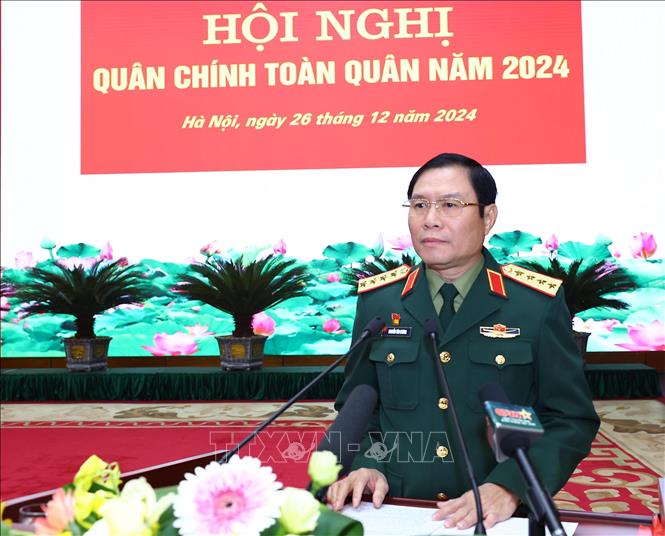 Chủ tịch nước Lương Cường dự Hội nghị Quân chính toàn quân năm 2024 - Ảnh 10.