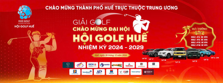 4 xe VinFast cho phần thưởng HIO tại “Giải golf Chào mừng Đại hội Hội Golf Huế” - Ảnh 1.