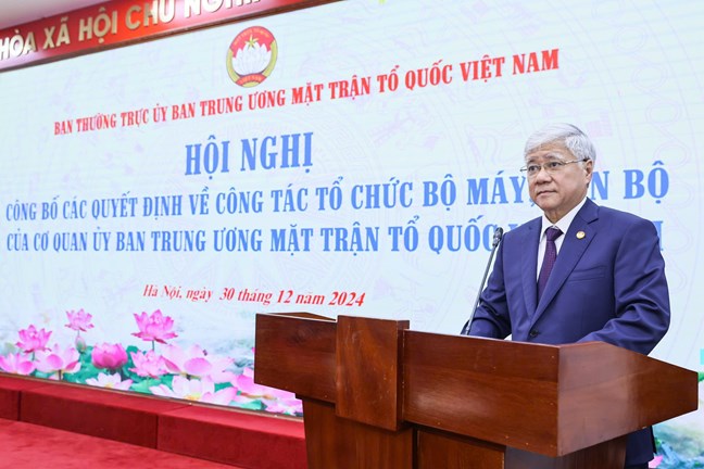 Cơ quan Ủy ban Trung ương Mặt trận Tổ quốc Việt Nam còn 8 đầu mối - Ảnh 1.