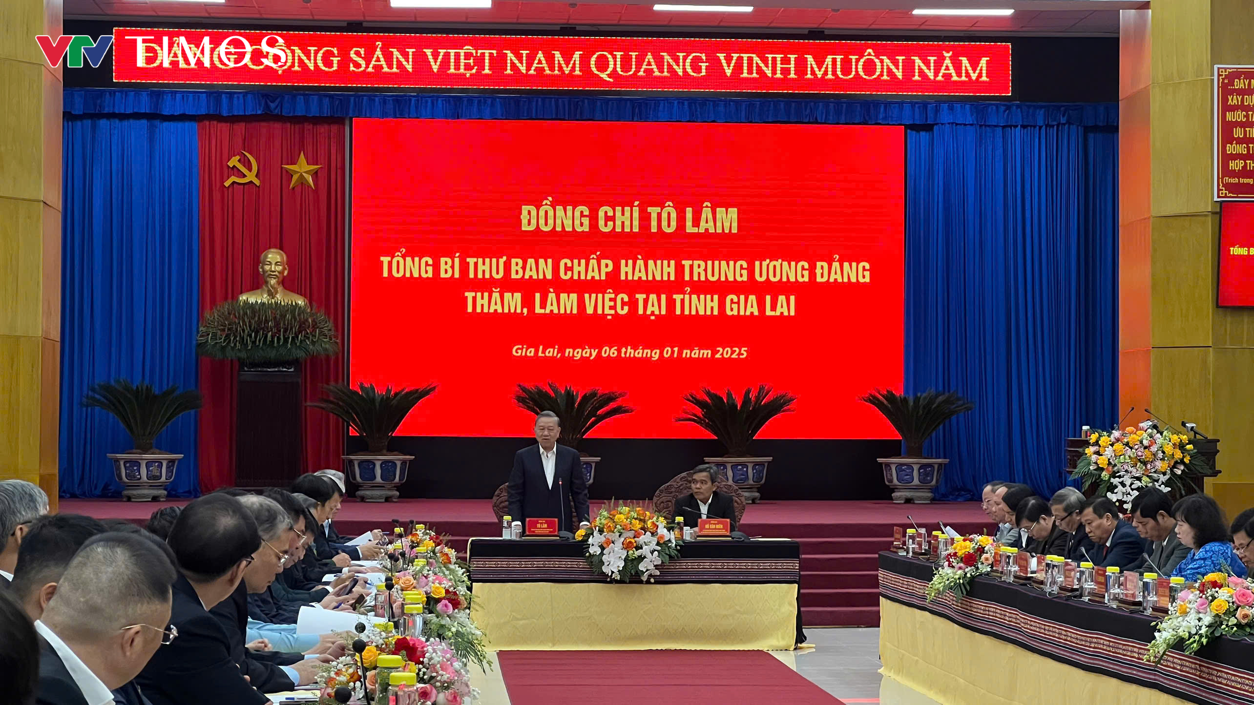 Tổng Bí thư Tô Lâm thăm, làm việc với Tỉnh ủy Gia Lai - Ảnh 1.