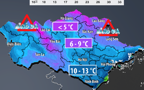 Liên tiếp 2 đợt không khí lạnh, vùng núi cao Bắc Bộ khả năng xuất hiện băng giá, sương muối - Ảnh 2.