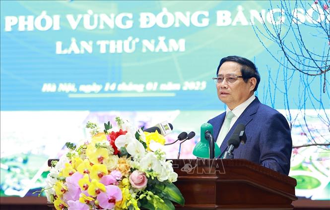 Thủ tướng: Đồng bằng sông Hồng, Hà Nội phải tiên phong trong kỷ nguyên vươn mình của dân tộc - Ảnh 1.