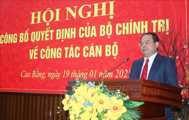 Ông Quản Minh Cường giữ chức Bí thư Tỉnh ủy Cao Bằng - Ảnh 2.